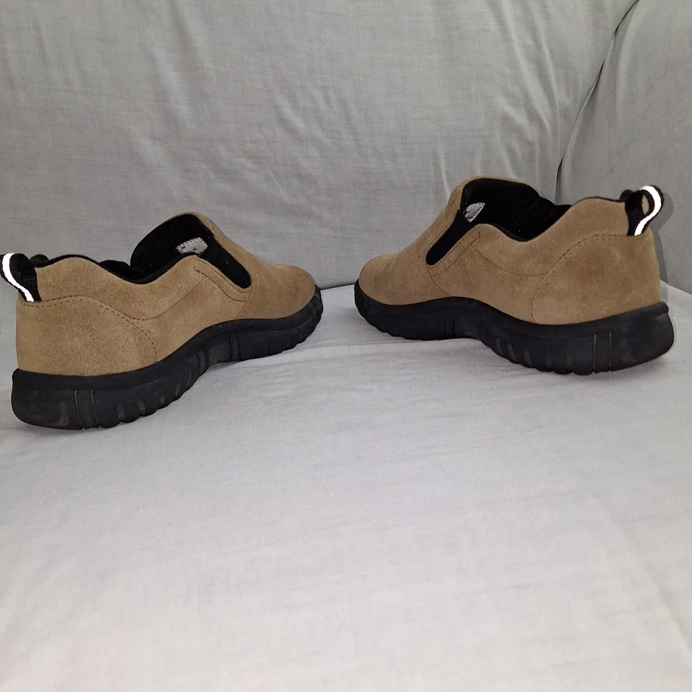 Lands End Tan 5M Suede Leather Slip On Loafers Women 74142 897 Shoes Gorpcore